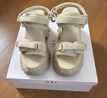 GRL 더블 벨트 스포츠 샌들 베이지 zr1146