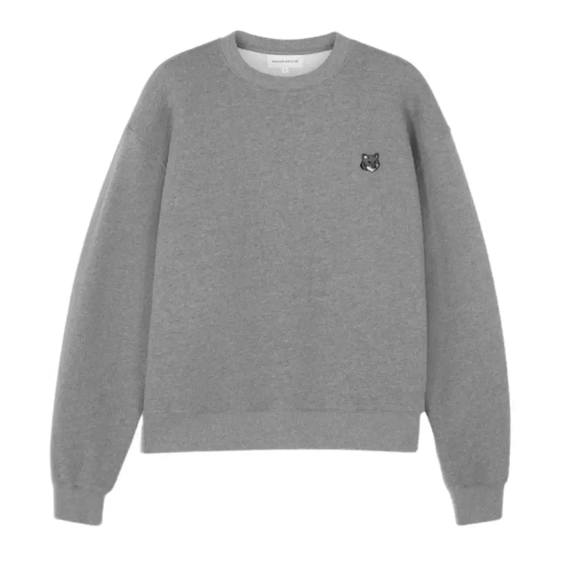 정품)새상품 메종키츠네 맨투맨 그레이폭스 블랙&그레이 남녀공용