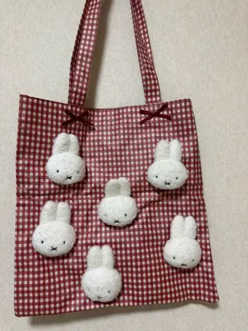 깅엄 보들보들 토트백
