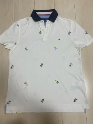 TOMMY HILFIGER 화이트 피케 셔츠 M