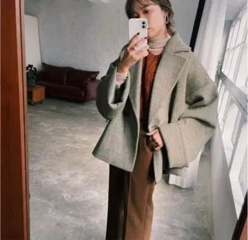 링크 오리지널 볼륨 체크 코트