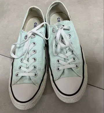 CONVERSE 민트 스니커즈 로우컷 스카이블루