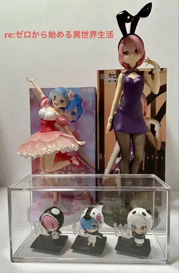 re: 제로부터 시작하는 이세계 생활 리제로 렘 라무 에밀리아 피규어