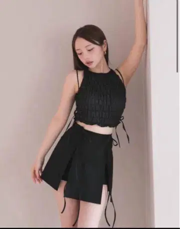 andmary 메이 셔링 상의 블랙
