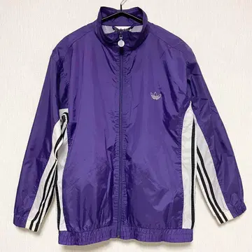 adidas 아디다스 나일론 자켓 퍼플 만국기 택 L