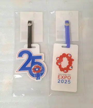 EXPO 2025 캐릭터 러기지 택 2개 세트 아크릴 네임택
