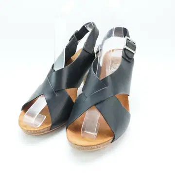 WASH 37 23.5 크로스 샌들 블랙 박스 포함/RC148