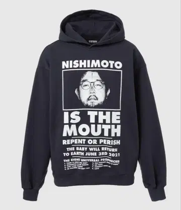 새상품 NISHIMOTO IS THE MOUTH 맨투맨 후드티 L