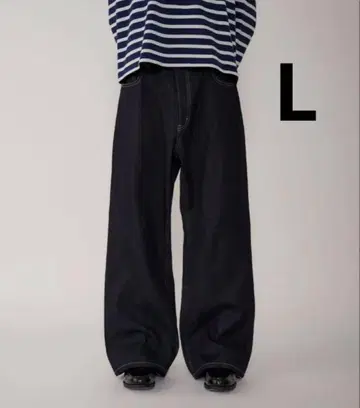 Regen Glanz 스트레이트 셀비지 데님 팬츠 L