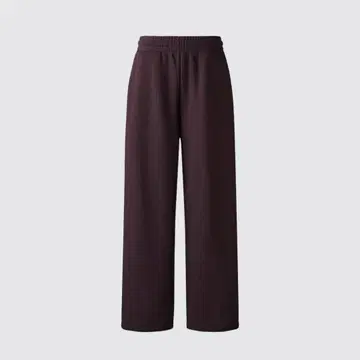 UNIQLO:C 맨투맨 와이드 팬츠 와인 L