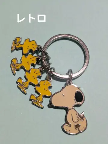 SNOOPY & 우드스탁 키체인 레트로 레어 미사용