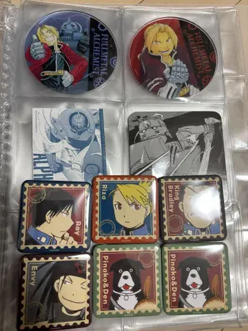 강철의 연금술사 캔뱃지 코스터 카드