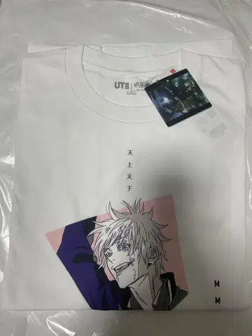 [ 미사용 새상품 ] UNIQLO 주술회전 고죠 사토루 T셔츠 M사이즈