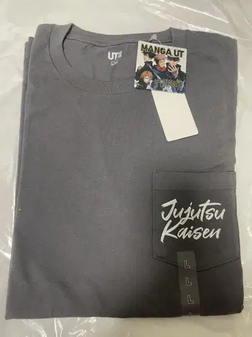 [ 미사용 새상품 ] UNIQLO 주술회전 T셔츠 고죠 사토루 L사이즈