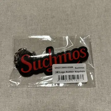 Suchmos 로고 러버 키링 RED