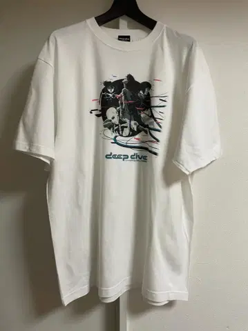[새상품급] 공각기동대 DEEPDIVE 이벤트 T셔츠 (XXL) 화이트