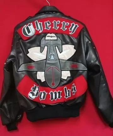 펑크 스킨스 LAROCKA 플라잉 자켓 CherryBombs