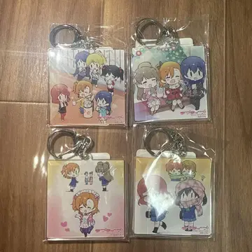 러브 라이브! 쿠지비키도 이치방쿠지 D상 아크릴 키링 아크키링 4개