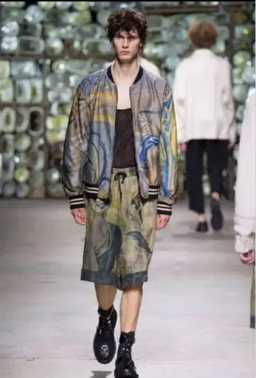 명작 dries van noten 17ss 태피스트리 봄버 자켓