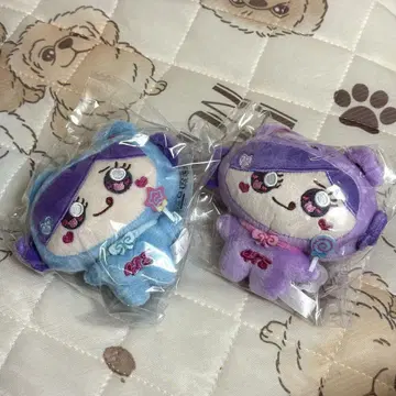 시나곰 마스코트 봉제 인형 퍼플 블루 2개 세트