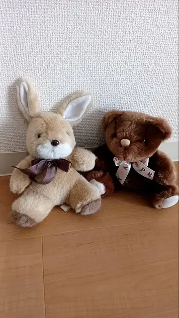 토끼와 곰 봉제 인형 세트