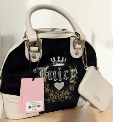US 한정판 Juicy Couture 헤리티지 사첼백 코인 케이스 포함