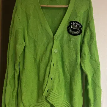 LACOSTE 그린 가디건 US L