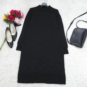 G9460*탈봇 A라인 니트 원피스 블랙