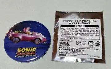 TGS2025 소닉 레이싱 크로스월드 캔뱃지 에이미 SEGA
