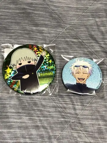 주술회전 홀로그램 캔뱃지 윳토 컬렉션 이누마키 토게 캔뱃지 고죠 사토루