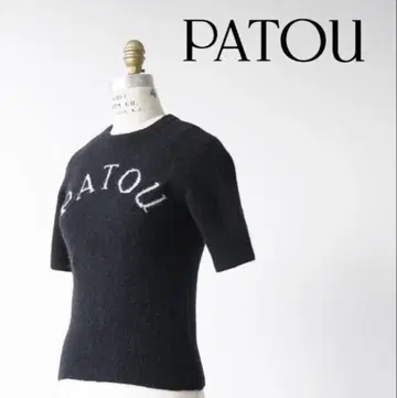 PATOU 파투 반팔 로고 니트