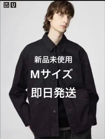 유니클로 U 오버 사이즈 컬러 데님 자켓 M 블랙 UNIQLO U