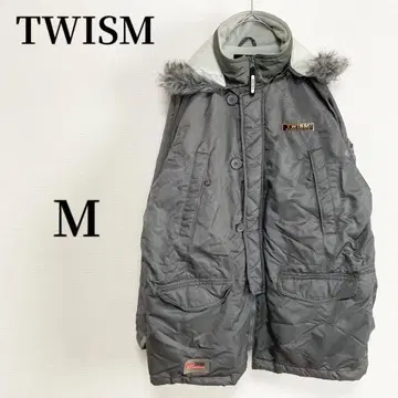 TWISM 충전솜 다운 자켓 코트 카키 M
