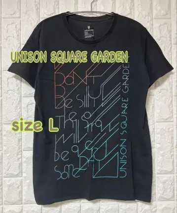 UNISON SQUARE GARDEN 블랙 반팔 T셔츠 L 사이즈