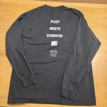 POET MEETS DUBWISE 긴팔 T셔츠 롱티 블랙
