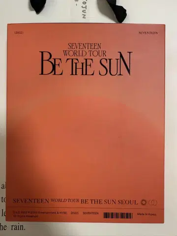 SEVENTEEN WORLD TOUR 'BE THE SUN' dvd