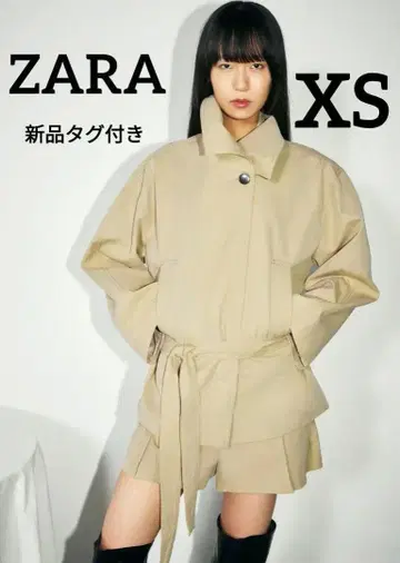 ZARA 벨트 포함 트렌치코트 XS-S 사이즈 새상품 택 포함