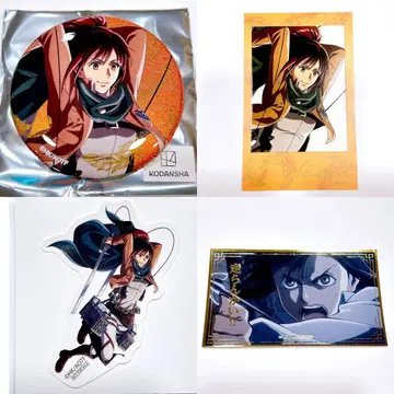 진격의 거인 사샤 신규 일러스트 4점 세트 기억으로의 진격 반다이남코