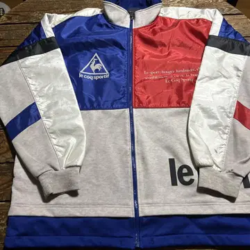 르꼬끄 스포르티브 ZIP UP 저리 맨투맨 파랑 빨흰 XL 사이즈