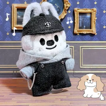 캡 세트 푸쨩 사이즈 10cm 봉제 인형 의류