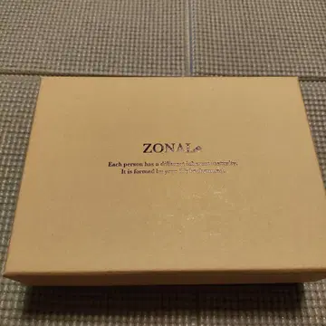 ZONALe 접이식 지갑 천연 가죽 브라운