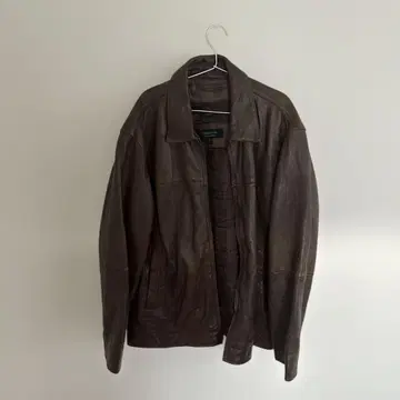 claiborne XL 브라운 가죽 자켓
