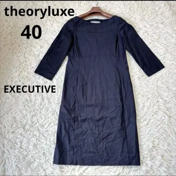 theoryluxe 7부 소매 원피스 이그제큐티브 네이비 40