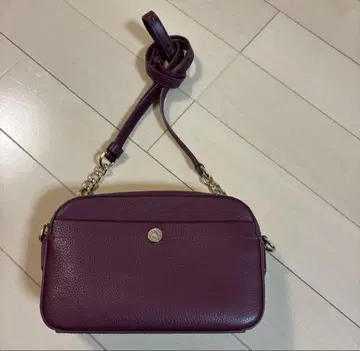 콜한 와인 레드 가죽 숄더백