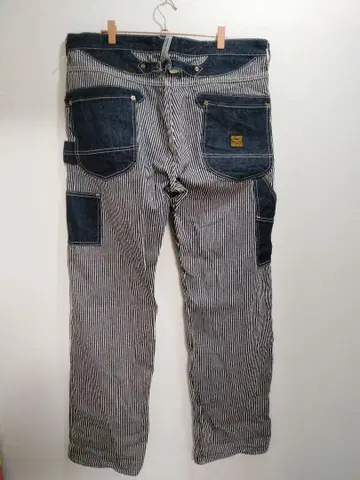 VANSON 히코리 페인터 팬츠 투톤 신치 벨트