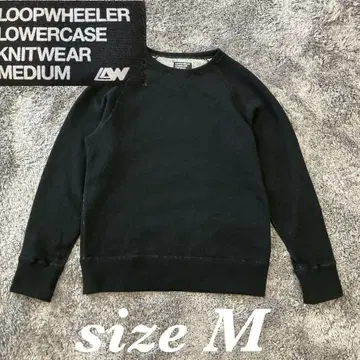 [새상품급] 루프 휠러 맨투맨 앞V 블랙 컬러 블랙 sizeM 속기모