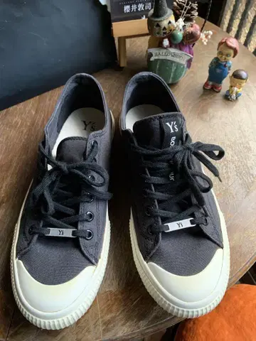 와이즈 Y's 코튼 캔버스 로우컷 스니커즈 25cm