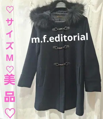 m.f.editorial 상태 새상품급 여성용 더플 코트 퍼 포함