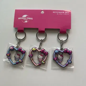 새상품 미사용 헬로키티 유니버셜 키체인 세트 한정판 USJ