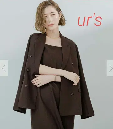 ur's 유어스 다크 브라운 테일러드 자켓